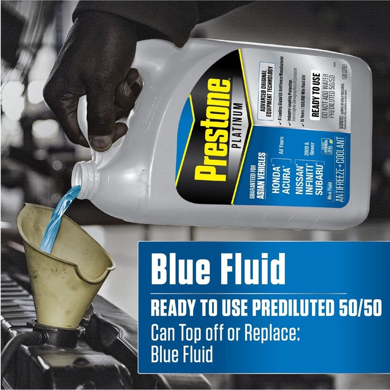 Prestone Platinum Asian Blue Antifreeze & Coolant Prediluted 50/50 1