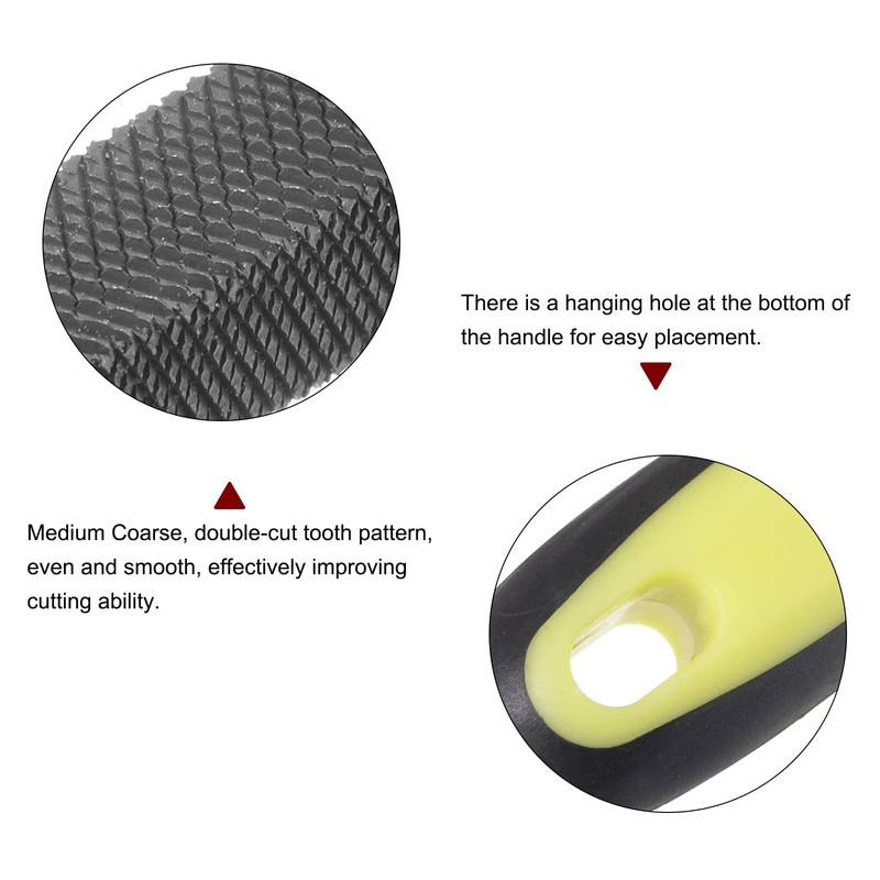 sourcing map Square File 8" High Carbon Hardened Steel Cut