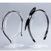 2pcs Clear Acrylic Headband Display Stand Headwear Holder Hairband Organizer