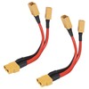 Coliao 2pcs XT60 Parallel Battery Connector 1 Female to 2