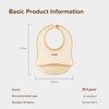 thyseed Ultra Thin & Light Waterproof Silicone Bibs for Babies