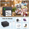 Zeacool Mini Sticker Printer,Mini Pocket Thermal Printer with 11 Rolls