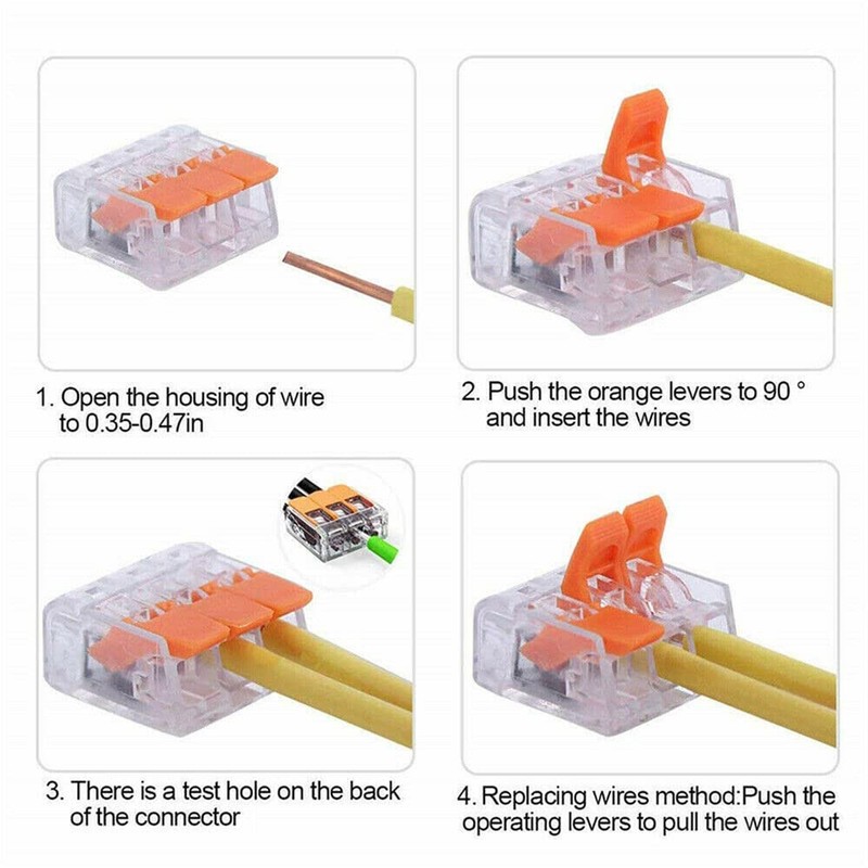 Yotsuba Lever Nut Wire Connector Kit, 75 Pcs Electrical Connector