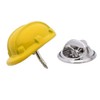 Construction Builders Safety Hard Hat Lapel Pin, Yellow, 18 x