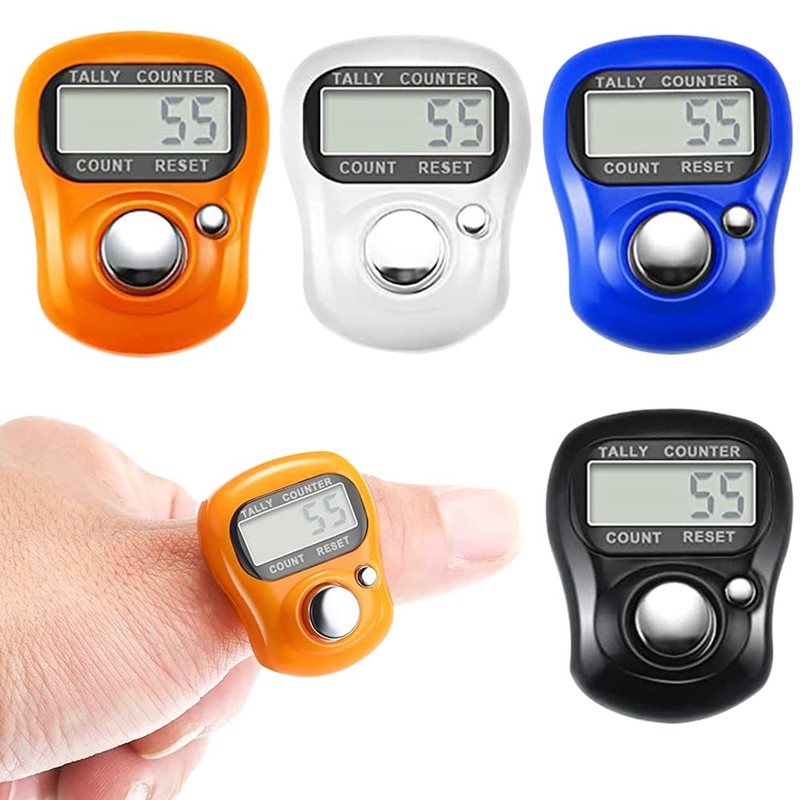 Foreverup 4 Pcs Electronic Counter Lap Counter, 5 Digit Resettable