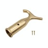 EAI Sash Window Blind Pole Hook - Polished Solid Brass