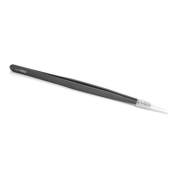 Auniwaig Anti-static Tweezers 5.67 inch Length ESD-11 tweezers Precision Slant