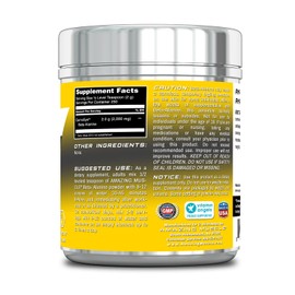 Amazing Muscle Beta Alanine - Ideal Pre & Post Workout Supplement - Unflavored (250 Servings Powder)