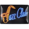 generisch Tin Sign 20 x 30 cm Curved Jazz Club