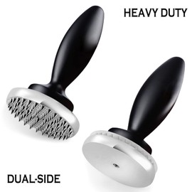 Reversible Meat Tenderizer and Pounder Dual Sided Meat Tenderizer Mallet Marinating Prep Tool, Mysterious Black