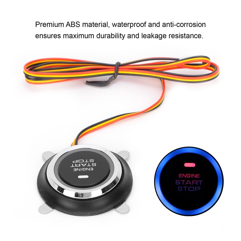 12V Engine Start Stop Push Button Universal Keyless Entry Ignition