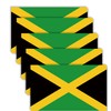 5 PCS Jamaica National Flag Sticker,6x3.5 in Jamaican Decal for