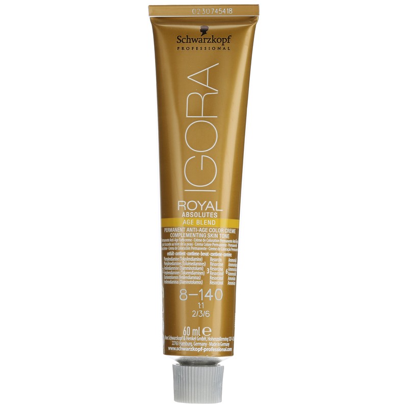 Schwarzkopf Igora Royal Absolutes Permanent Anti-Age Colour Cream 8-140 Light