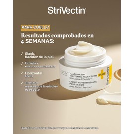 StriVectin Tighten Lift Advanced Neck crema de tratamiento intensivo PLUS Alpha-3 Peptides Neck Décolleté, Reafirmante para Cuello y Escote, Antienvejecimiento, 49.99 mililitro
