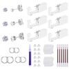 Disposable Ear Piercing Kit with 6 Piercing Guns, 3 Pairs