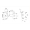 QCAA 2.5" x 2.65", Large, Heavy Forged Solid Brass Door