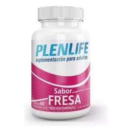Tabletas Masticables Plenlife Multivitaminico Sabor Fresa