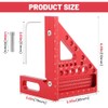 3D Multi-Angle Measuring Square Ruler, Aluminium Alloy 45°/90° Miter Triangle