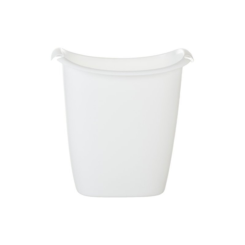 Rubbermaid Small Trash Can, Plastic, 3.5-Gallon/14-Court, White Wastebasket for Kitchen/Office/Bedroom/Bathroom