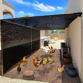 IMSGVIFO 90% Black Shade Cloth for Patio, 3x3 FT Mesh Tarp Sun Shade Cloth with Grommets, Sun Protection Sail for Garden Greenhouse Pergola Plants Chicken Coop Patio Outdoor Neting Cover