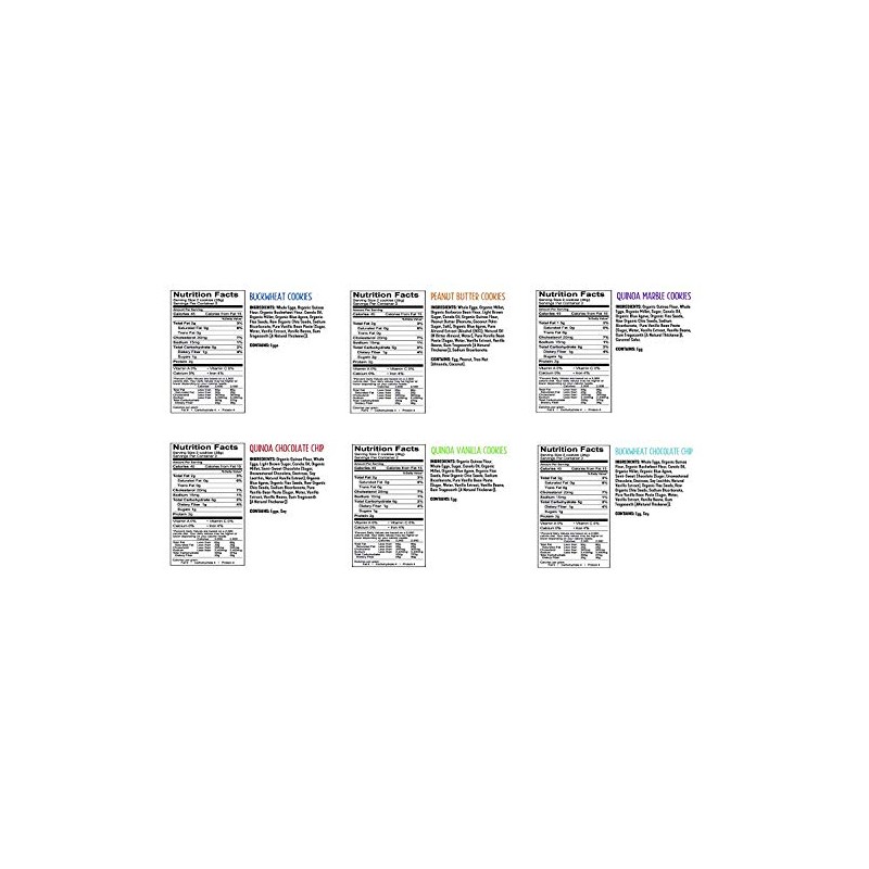 Weighless Cookies Gluten Free Low Carb Variety Pack 6 Flavors