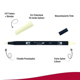 Tombow ABT 020 Dual Brush Pen - Peach