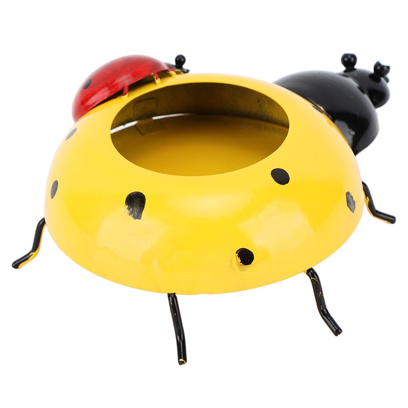 5.4cm Diameter Flower Pot Decor Ladybug Shaped Smoothing Surfaces Iron