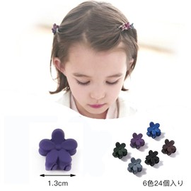 ISHR 24pcs Mini Hair Clips Flower Hair Clips Bangs Cute Hair Claw Hair Accessories Small Size Bangs Clips for Girls (6 Color A)