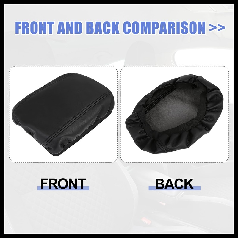 Hihaha Car Center Console Lid Armrest Seat Box Cover Protector