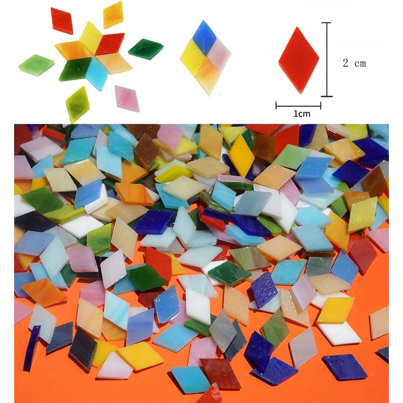 CarAngels Glass Mosaic Tiles Stained Glass DIY Home Decor Handmade