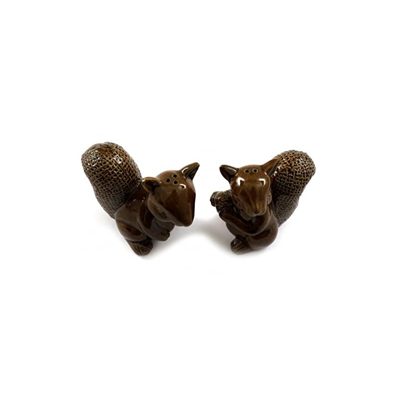 Woodland Squirrel Ceramic Cruet Set - Salt & Pepper Shakers