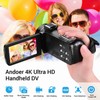 4K Handheld DV Camera 3.0 Inch IPS Touch Screen Anti