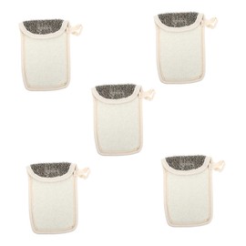 IWOWHERO 5 Pack Soap Linen Soap Saver Exfoliating Foaming Flip-top Gentle on Skin