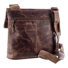 GREENLAND Nature Montana 130-25 Leather Shoulder Bag with Flap