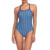 Adoretex Women's Printed Adjustable Thin Strap Athletic One Piece Swimsuit,