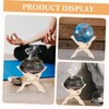 DOITOOL 2 Pcs Wooden Tripod Stand for Crystal Sphere Display