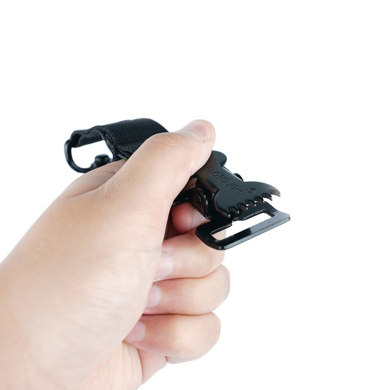 MELOTOUGH Firefighter Glove Clip Strap - Heavy-Duty Double Clip Design