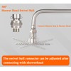 Shower Head Swivel Ball Adapter, ZESE 1PCS Adjustable Universal Shower