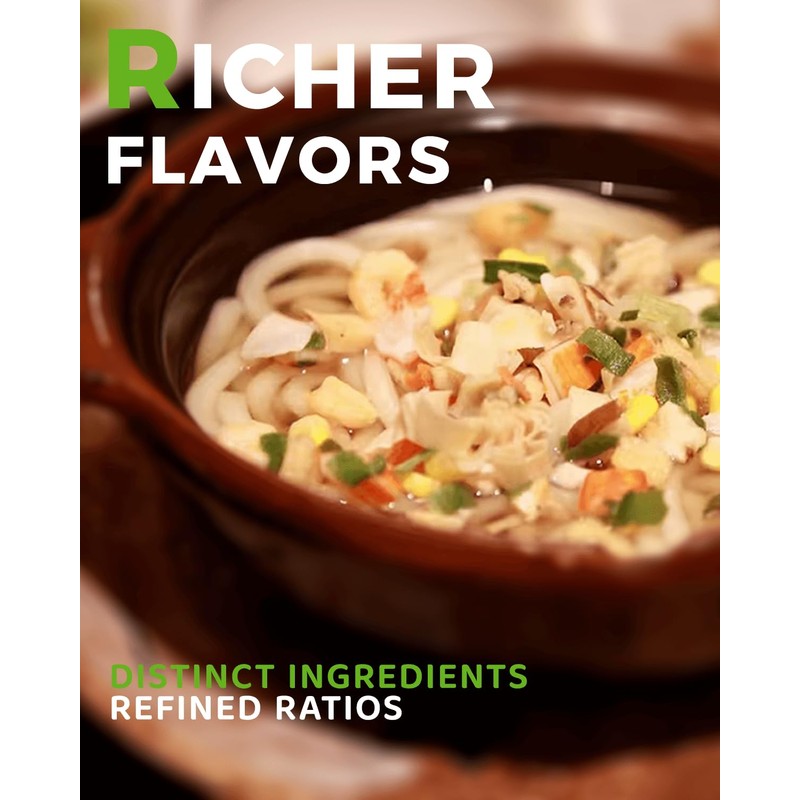 Ramen Toppings Seafood Mix 14oz, 11 Ingredients Blend with Added