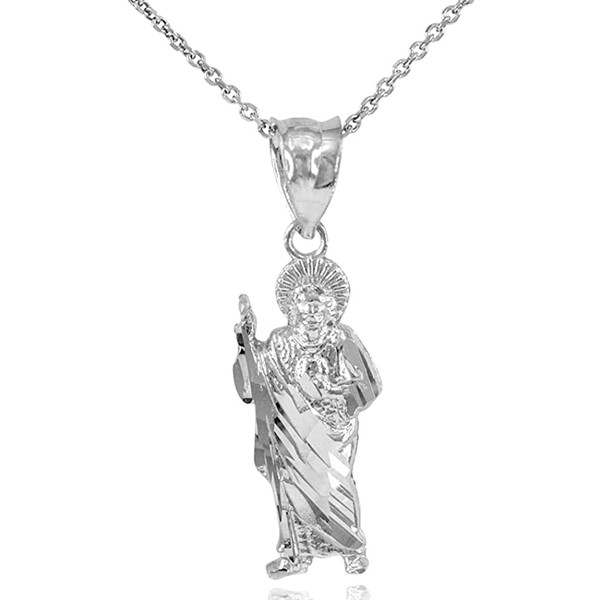 .925 Sterling Silver 1" Christian Saint Jude Thaddeus Patron Saint