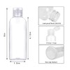 8 Pack 3.4oz Empty Plastic Travel Bottles, Clear Travel Bottles