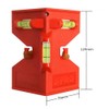 2 Pcs Magnetic Post Level for Pipe, Post and Beams