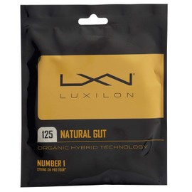 Luxilon Natural Gut 17 Gauge Tennis Racquet String Sets 2-Pack (2 Sets Per Order) - Best for Comfort and Control