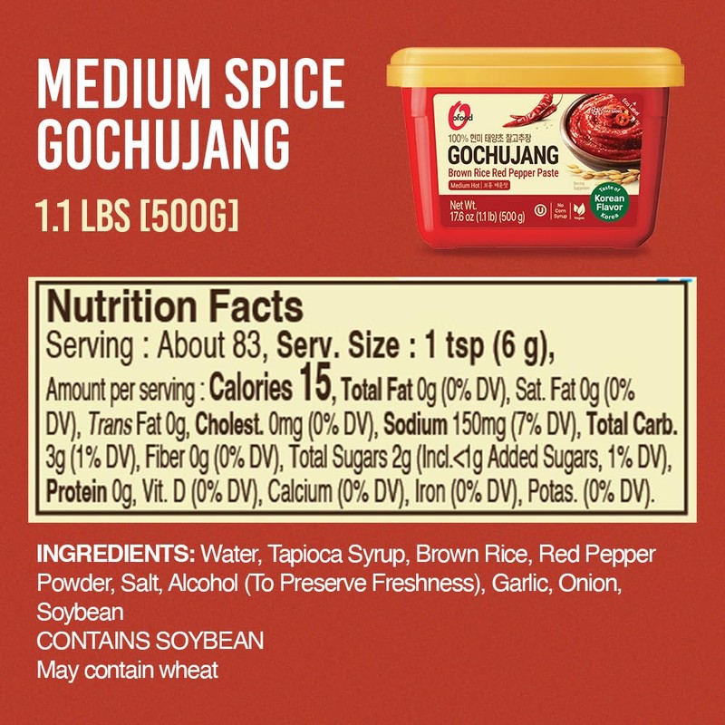 Gochujang – Premium Korean Red Chili Paste [ Medium |
