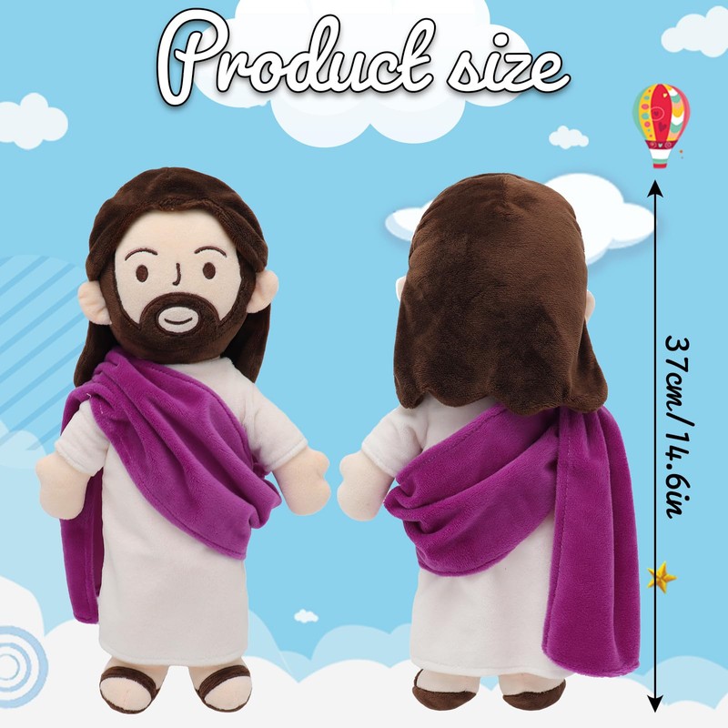 Yelakey 13" Jesus Plush Jesus Stuffed Doll Religious Easter Gifts