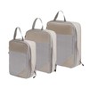 QUINTRA Compression Pack Cubes 3/4 Set Compressible Packing Cubes with