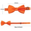 Alizeal Pre-tied Boy's Bow Tie Fancy Plain Adjustable Bow ties,