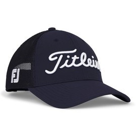 Titleist Men's Standard Tour Performance Mesh Golf Hat, Navy/White