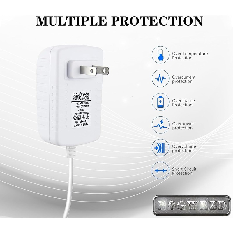 Power Cord Replacement for Levoit Core Mini Air Purifier Charger