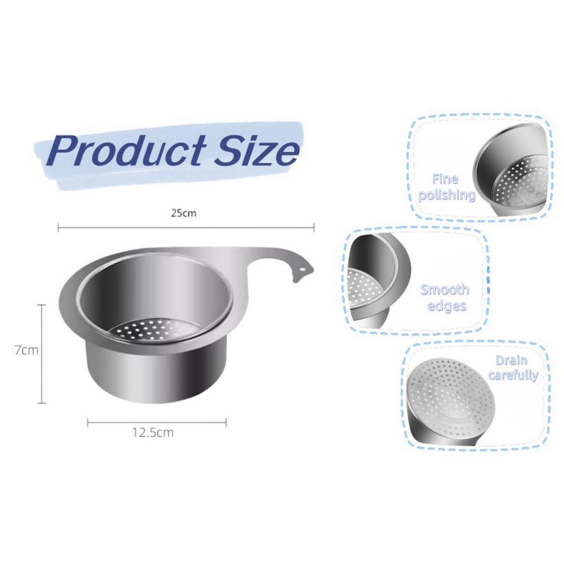 Stainless Steel Swan Sink Strainer Basket, 2024 New Multi Functional